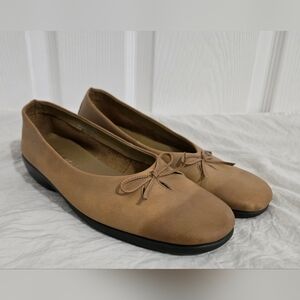 What's What By Aerosoles Loafer Slip-On Shoes Women's Sz 8.5W Leather Boho Flats